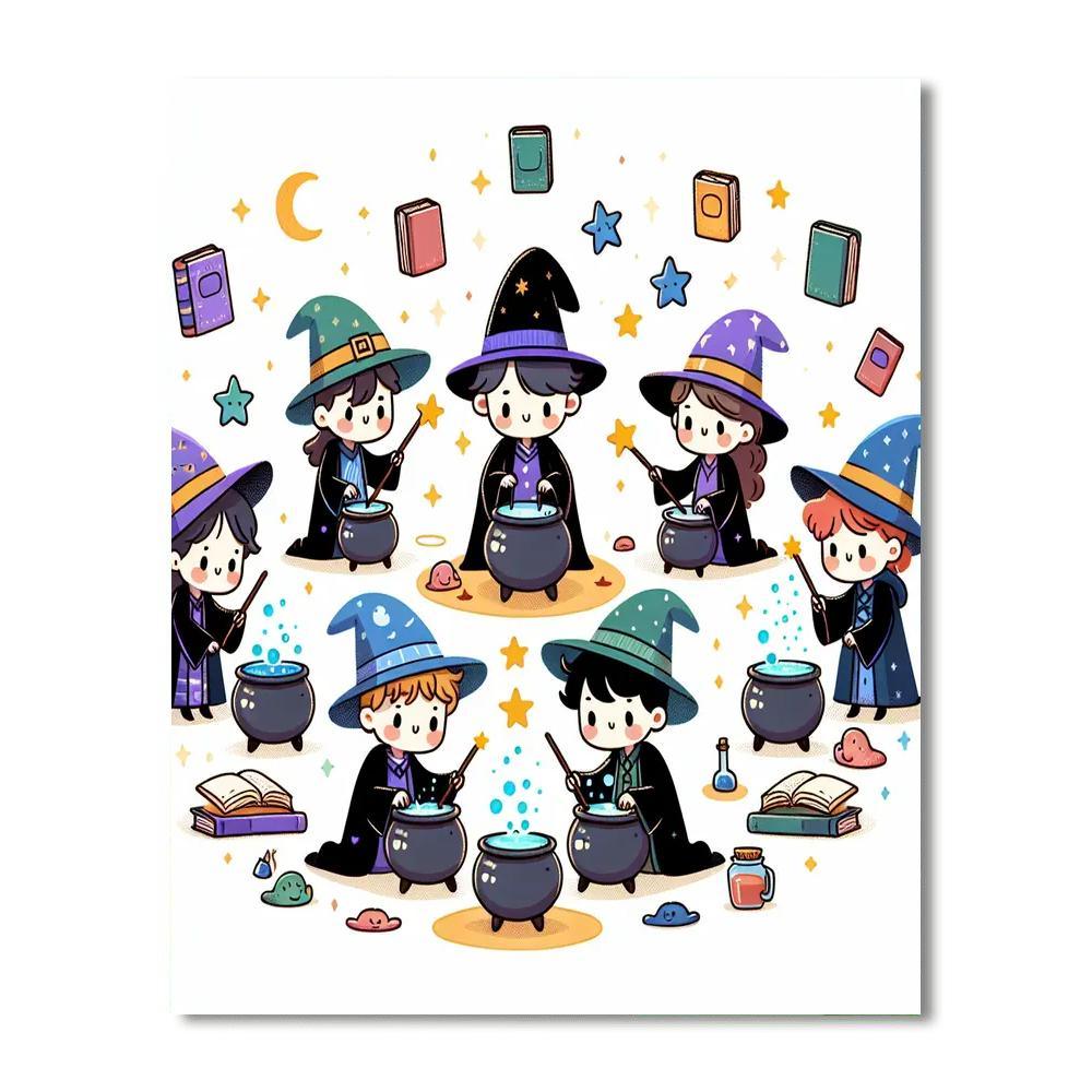 Magical Wizarding Academy Numbered Painting Kits