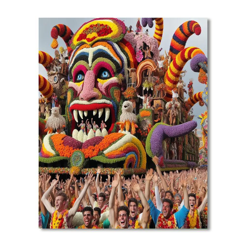 Carnival Of Flowers - Holland Number Painting