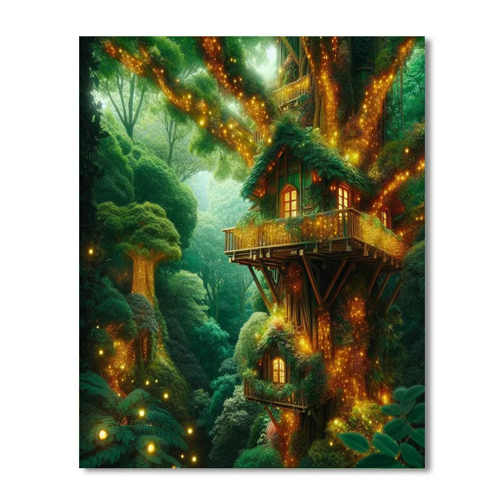 Ethereal Treehouse Retreat Paint By Number