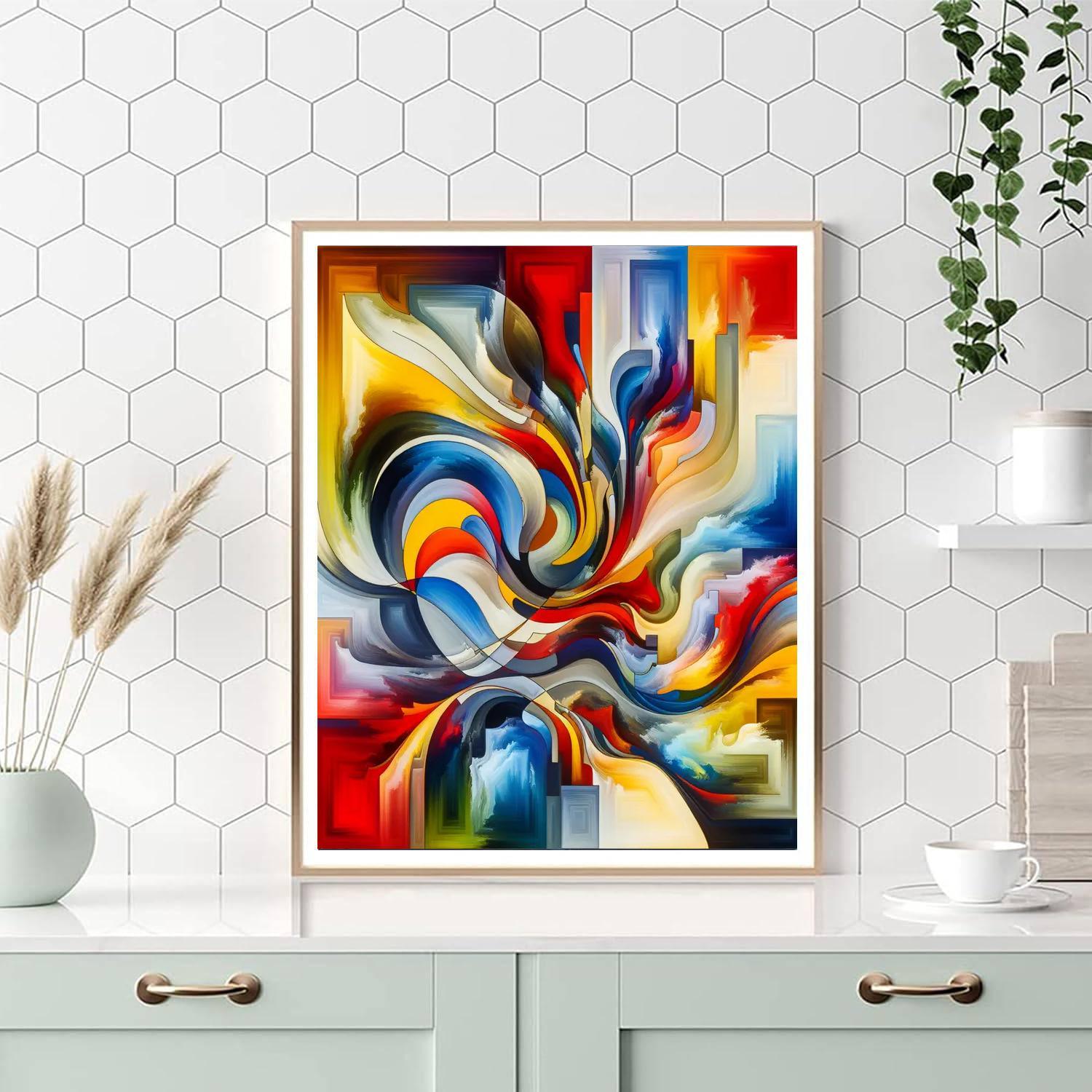 Colorful Abstract Expressions Painting By Numbers Kit