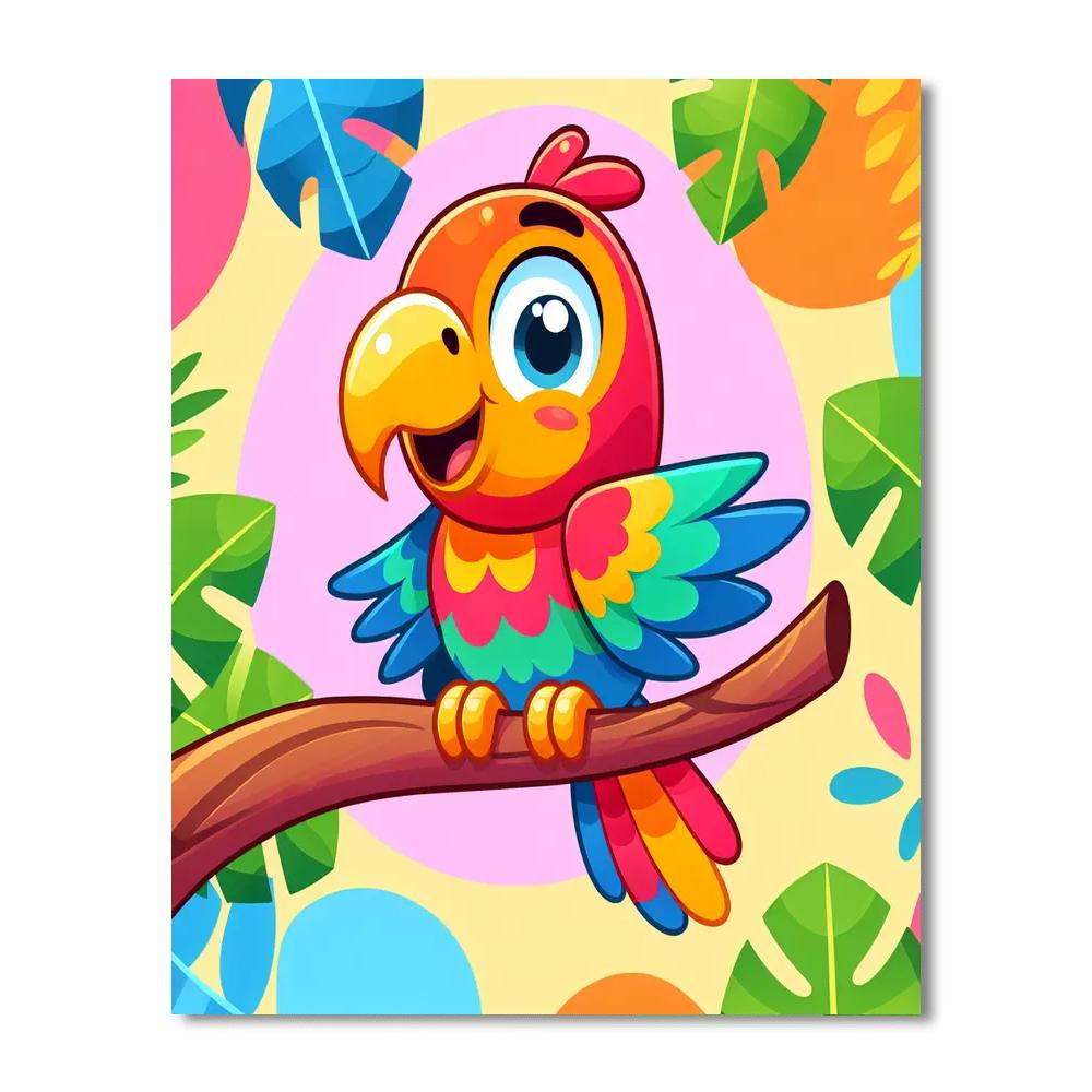 Bold Parrot Numbered Painting Kits