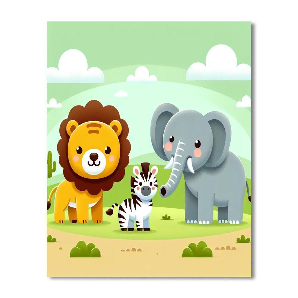 Safari Exploration Journey Paint By Numbers Kits
