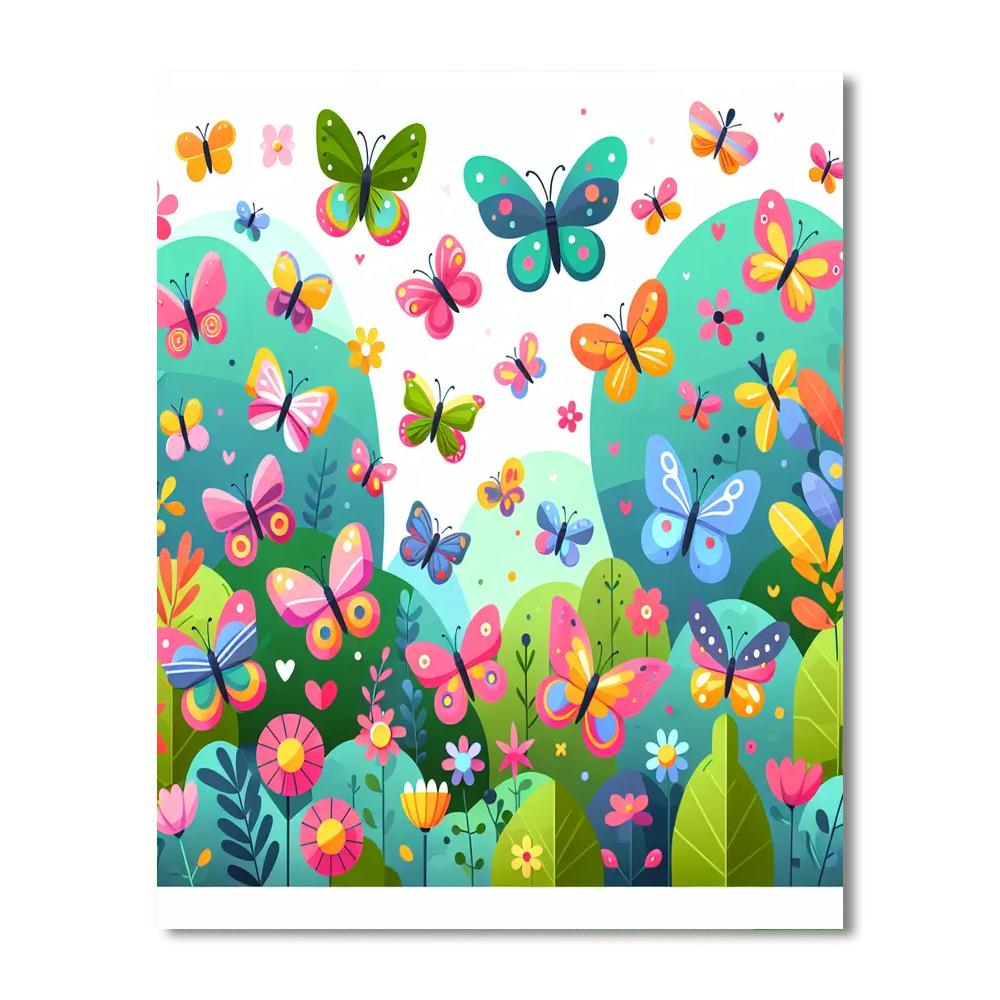 Butterfly’s Breezy Ballet Paint By Numbers