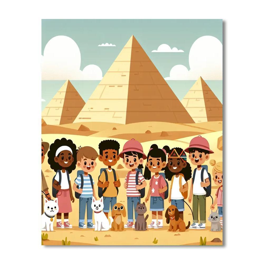 Mystery Of The Ancient Pyramids Paint By Number