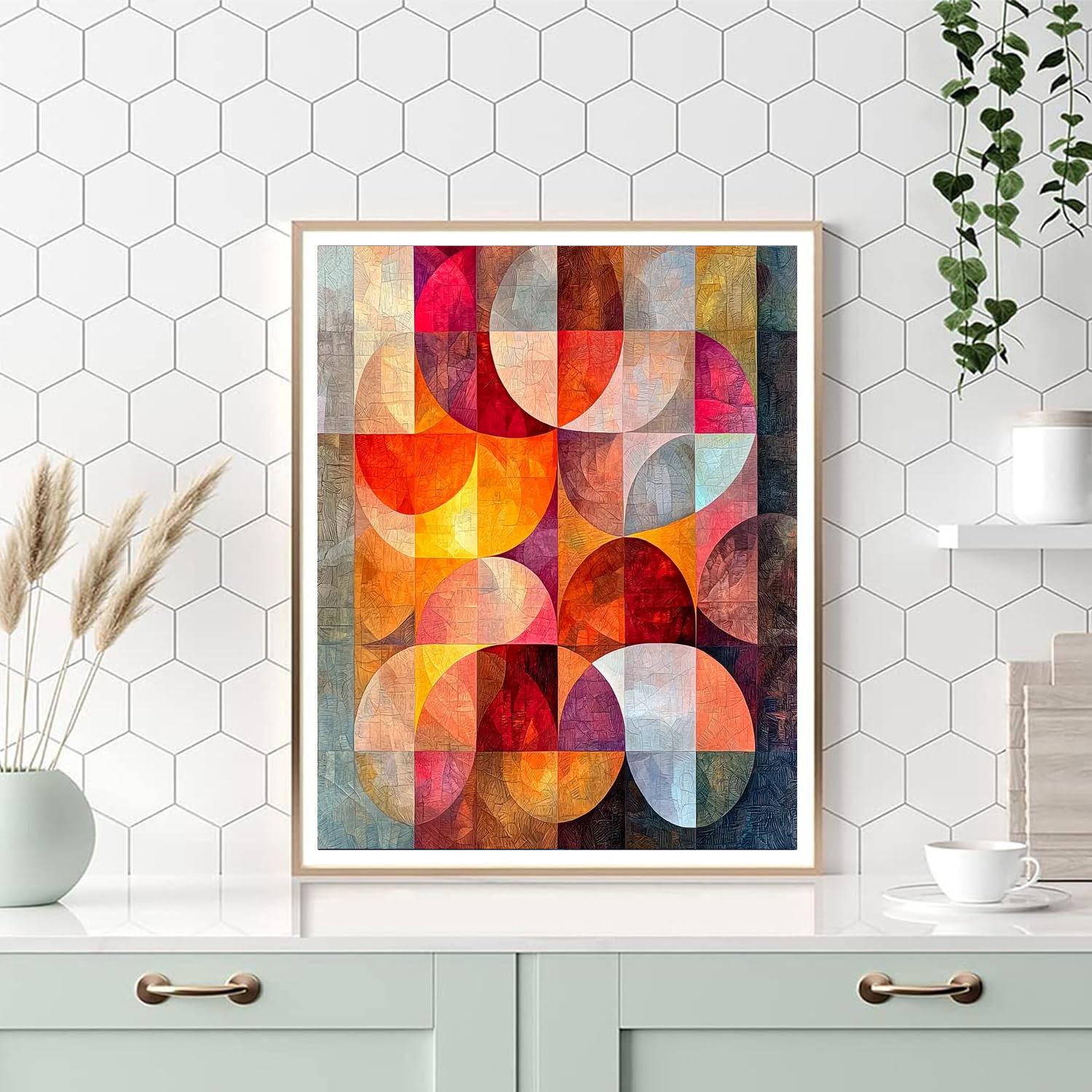 Paul Klee Inspired Ember And Light  Numbered Painting Kits