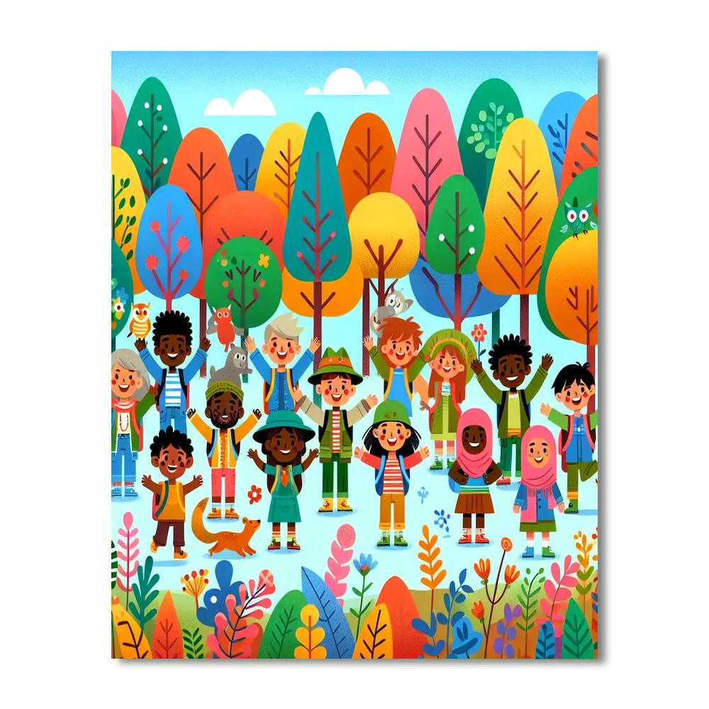 Adventures In The Magical Forest DIY Paint By Numbers