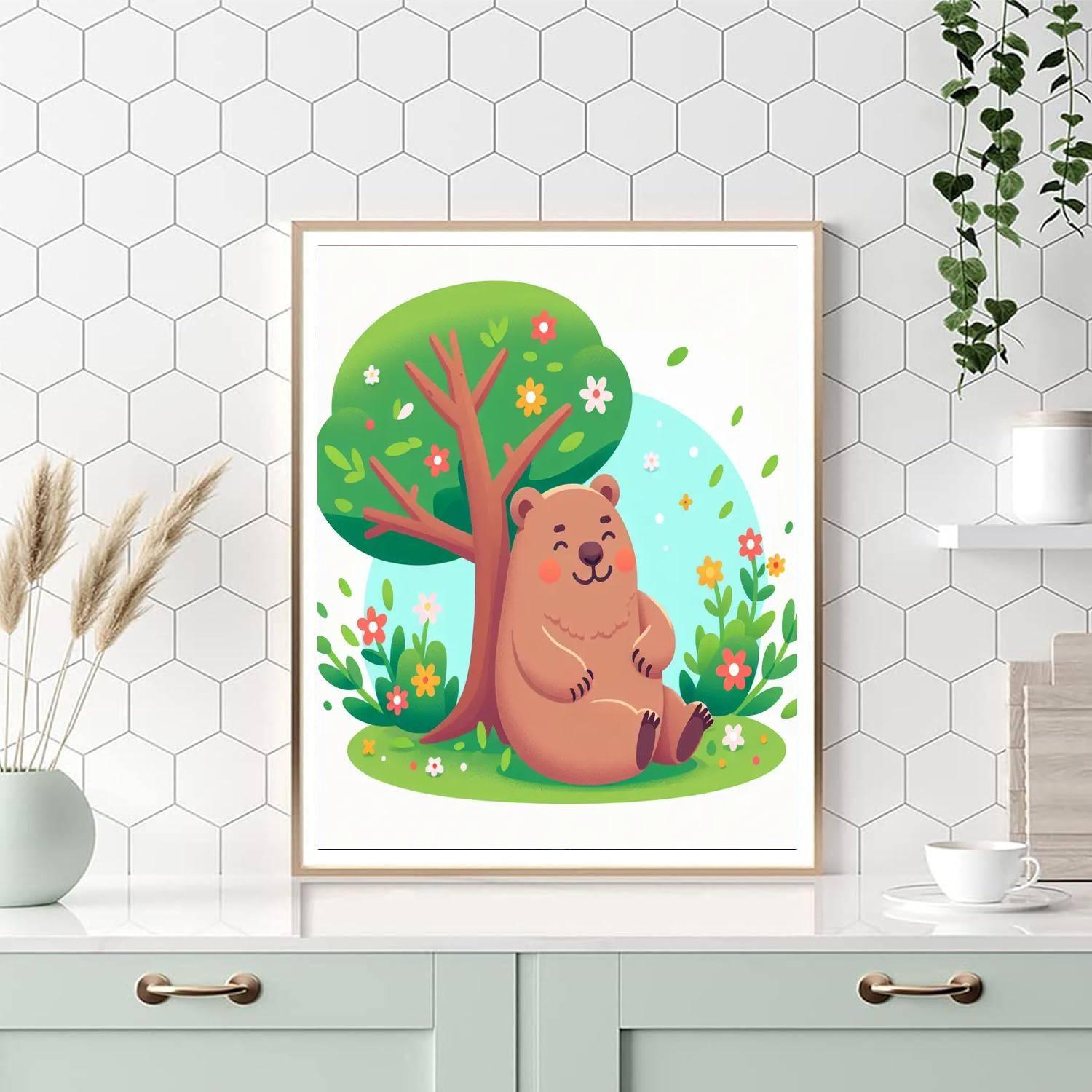 Whimsical Wombats Paint By Numbers Art