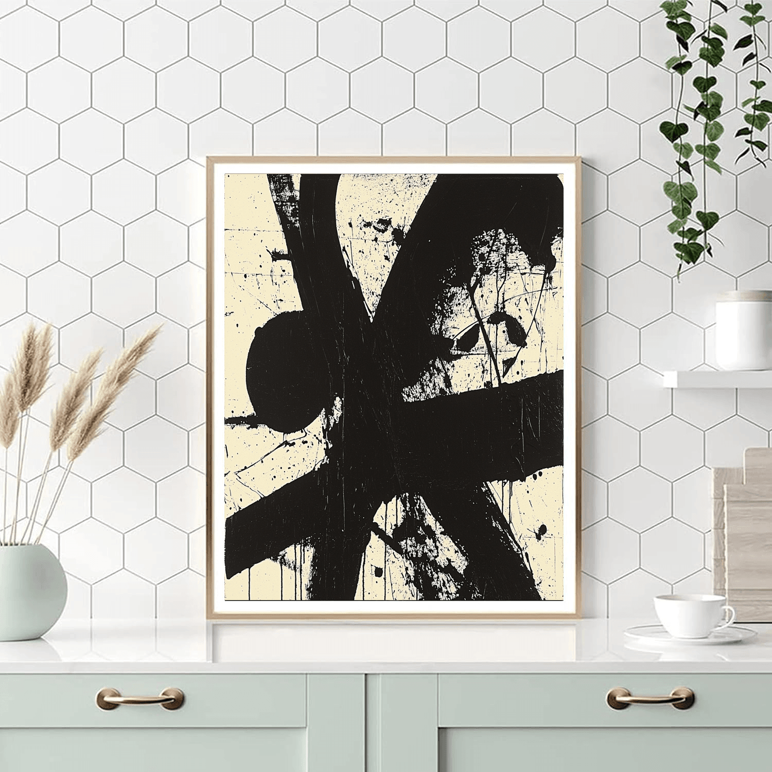 Kline Inspired Dynamic Expression  Numbered Painting Kits