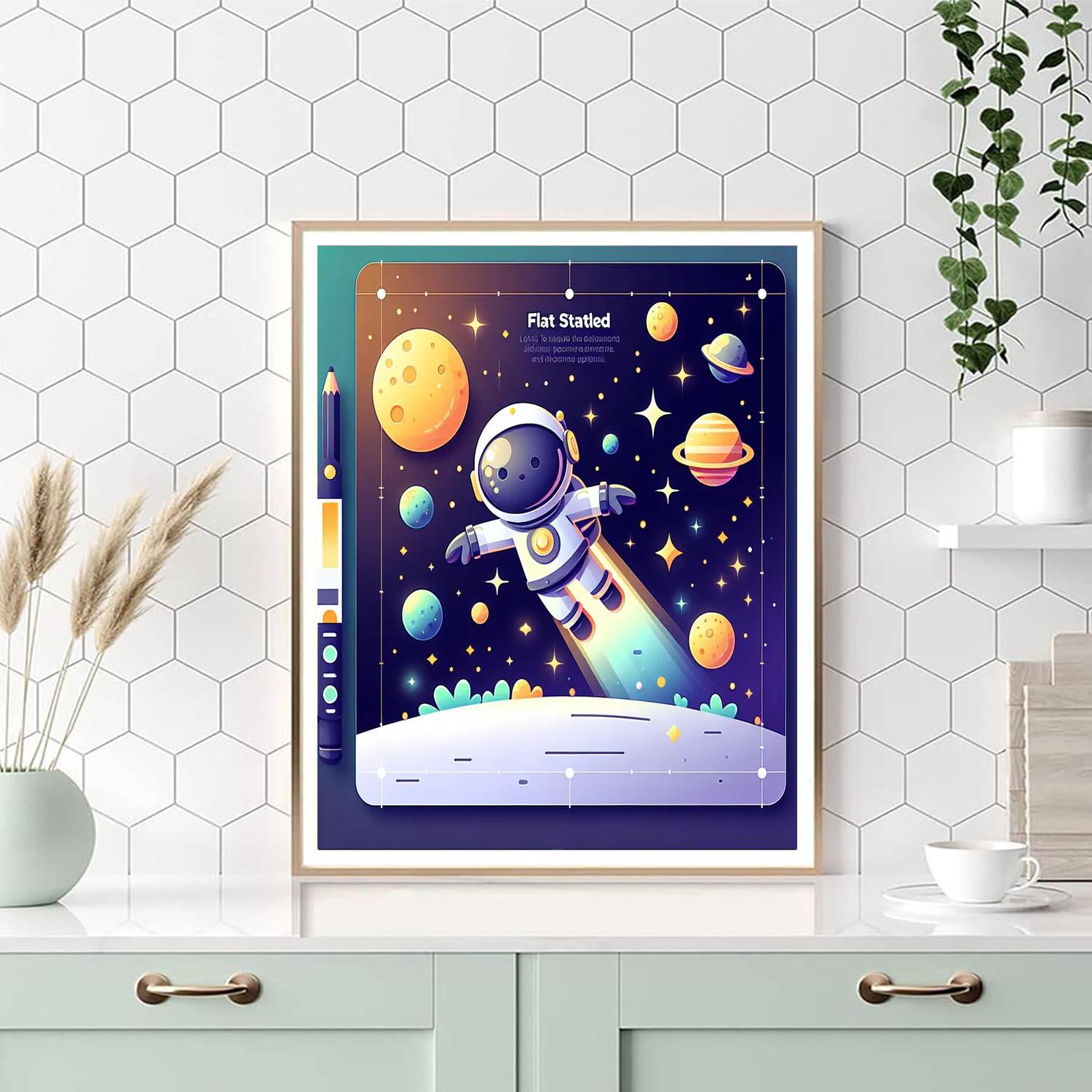 Space Ranger's Cosmic Adventure Numbered Painting Kits