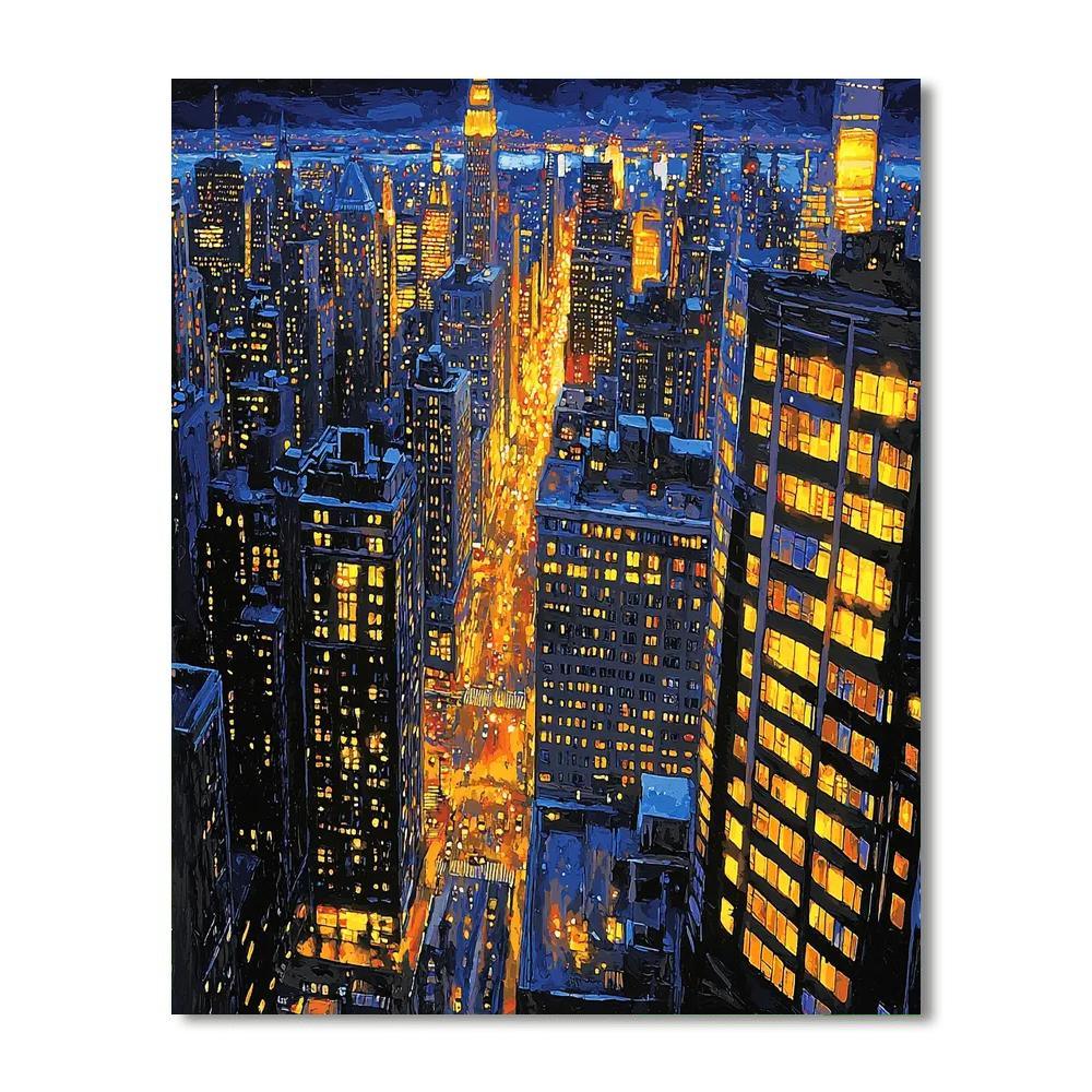 Edward Hopper Inspired The Urban Spirit  Paint By Numbers