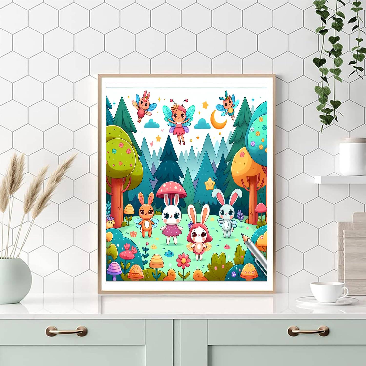 Charming Magical Forest Numbered Painting Kits