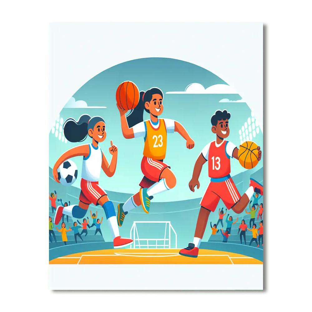 Sports Stars Championship Paint By Number