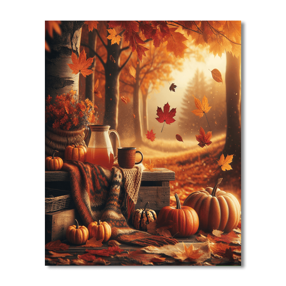 Cozy Autumn Afternoon Paint By Numbers