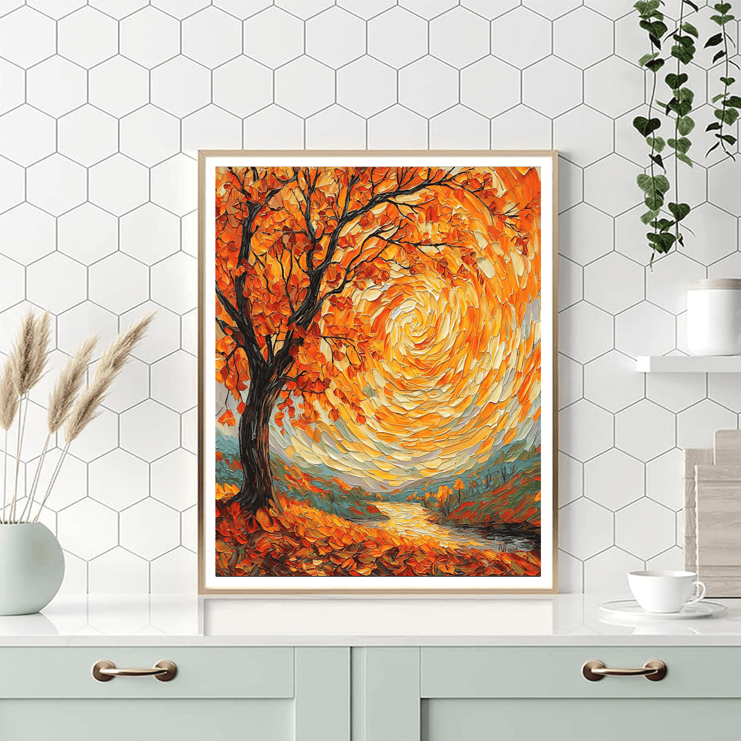 Vincent Van Gogh Inspired Autumn Hues  Paint By Numbers Art