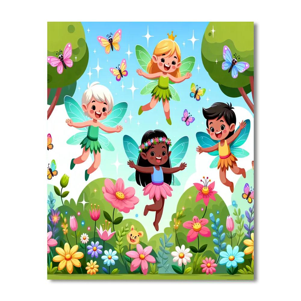 Sunny Day In Fairyland Paint By Numbers Art