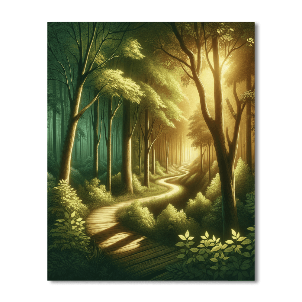 Enchanted Woodland Trail Paint By Color