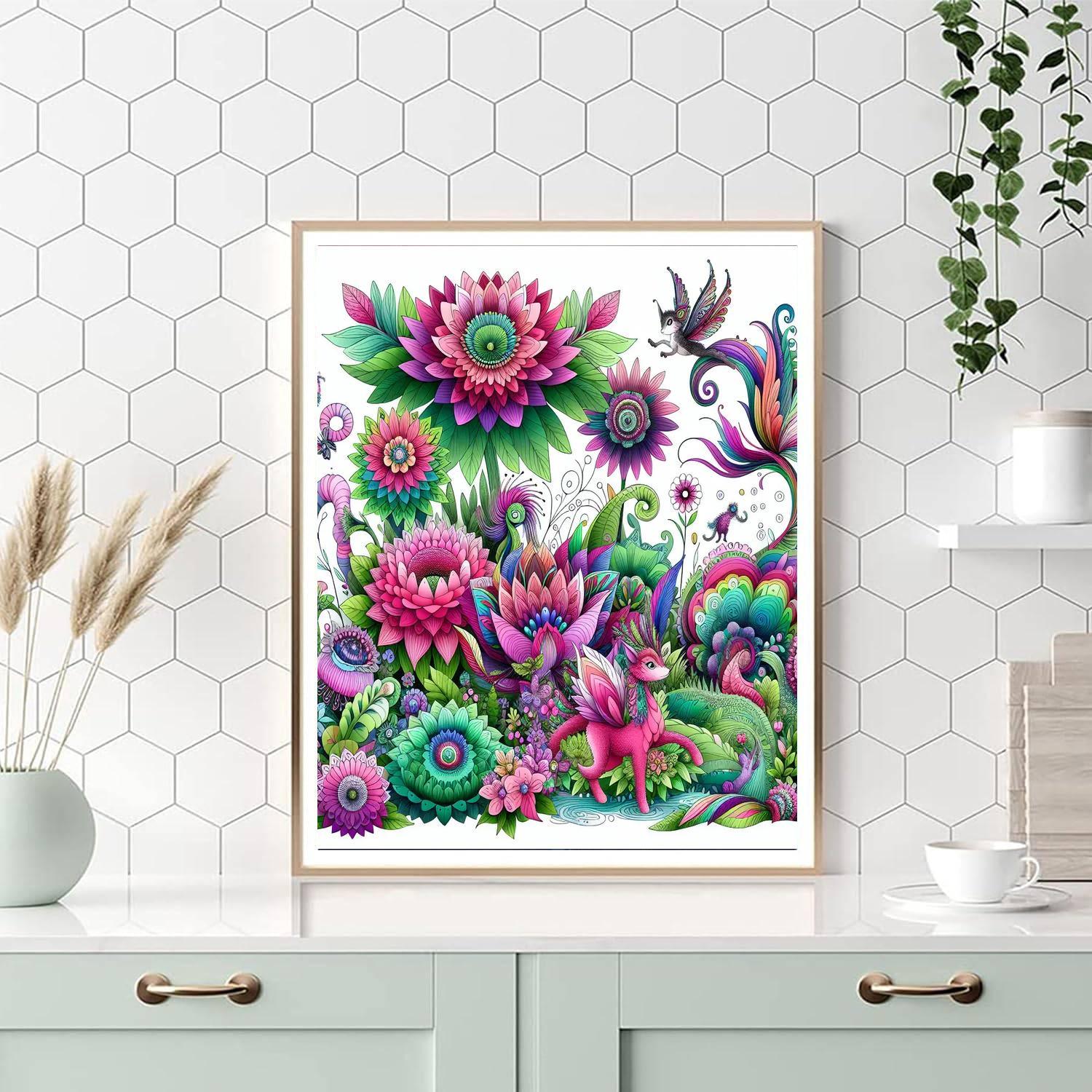 Fantasy Garden Realm Paint By Numbers Kits