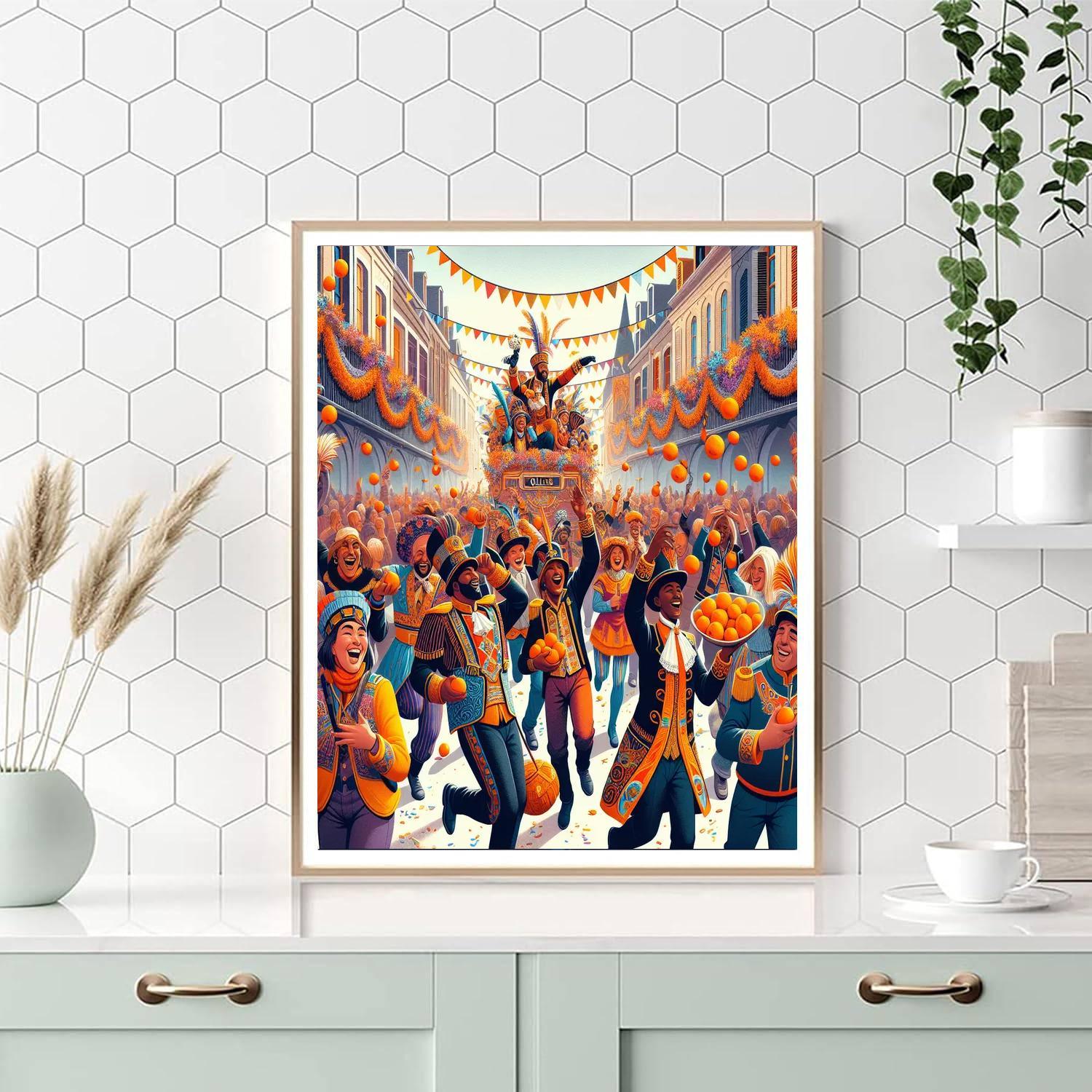 Karnival De Binche - Binche, Belgium Paint By Numbers Art