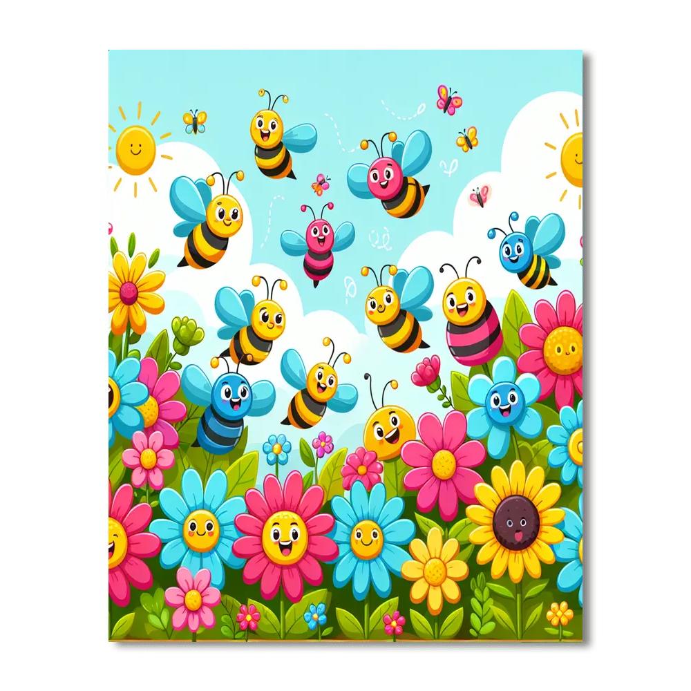 The Curious Garden Number Painting