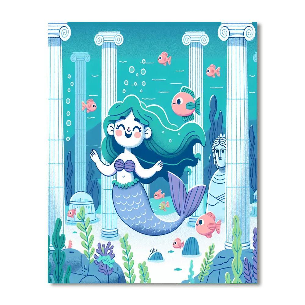 Underwater Atlantis Adventure Paint By Numbers Kits