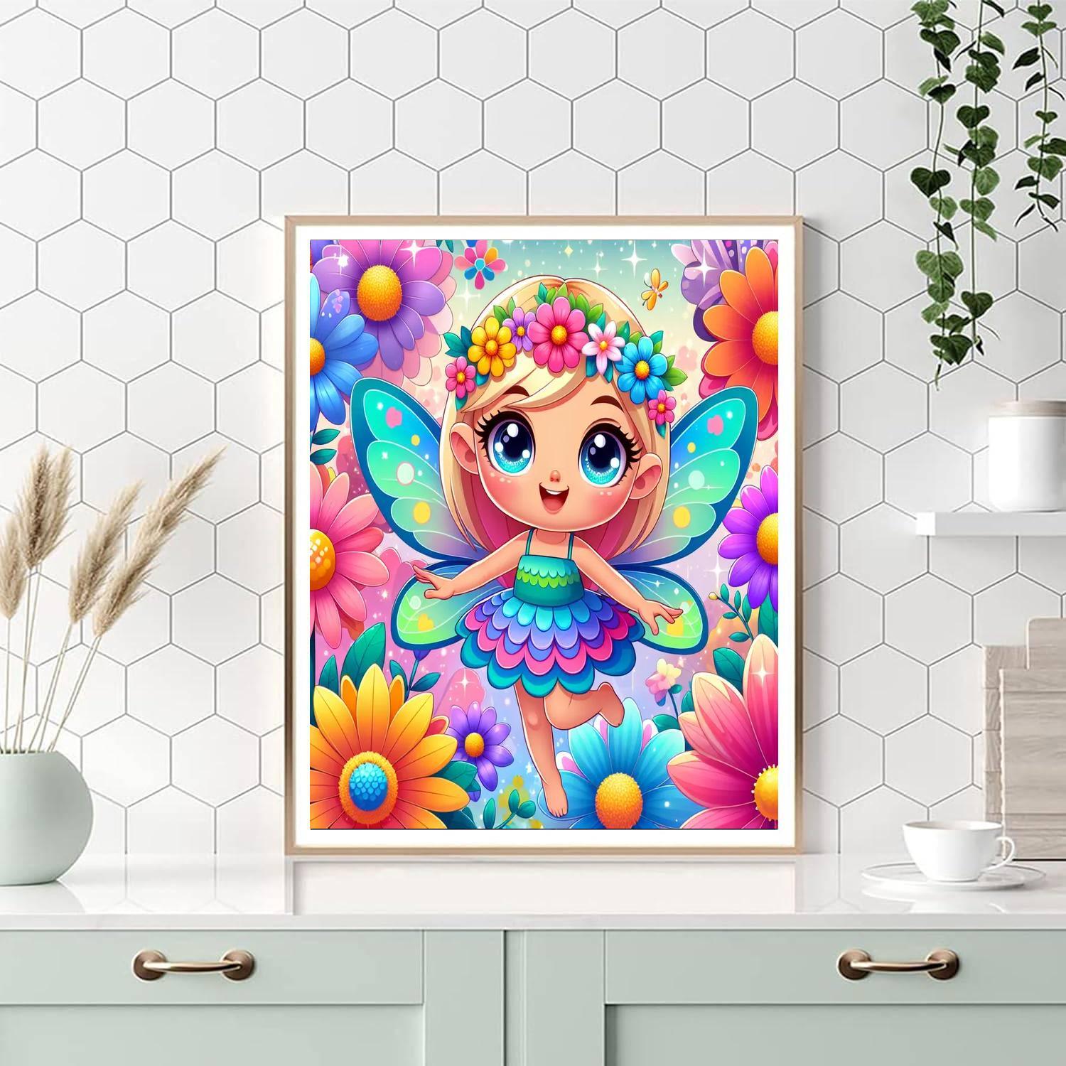 Magical Fairy In Flight Number Painting