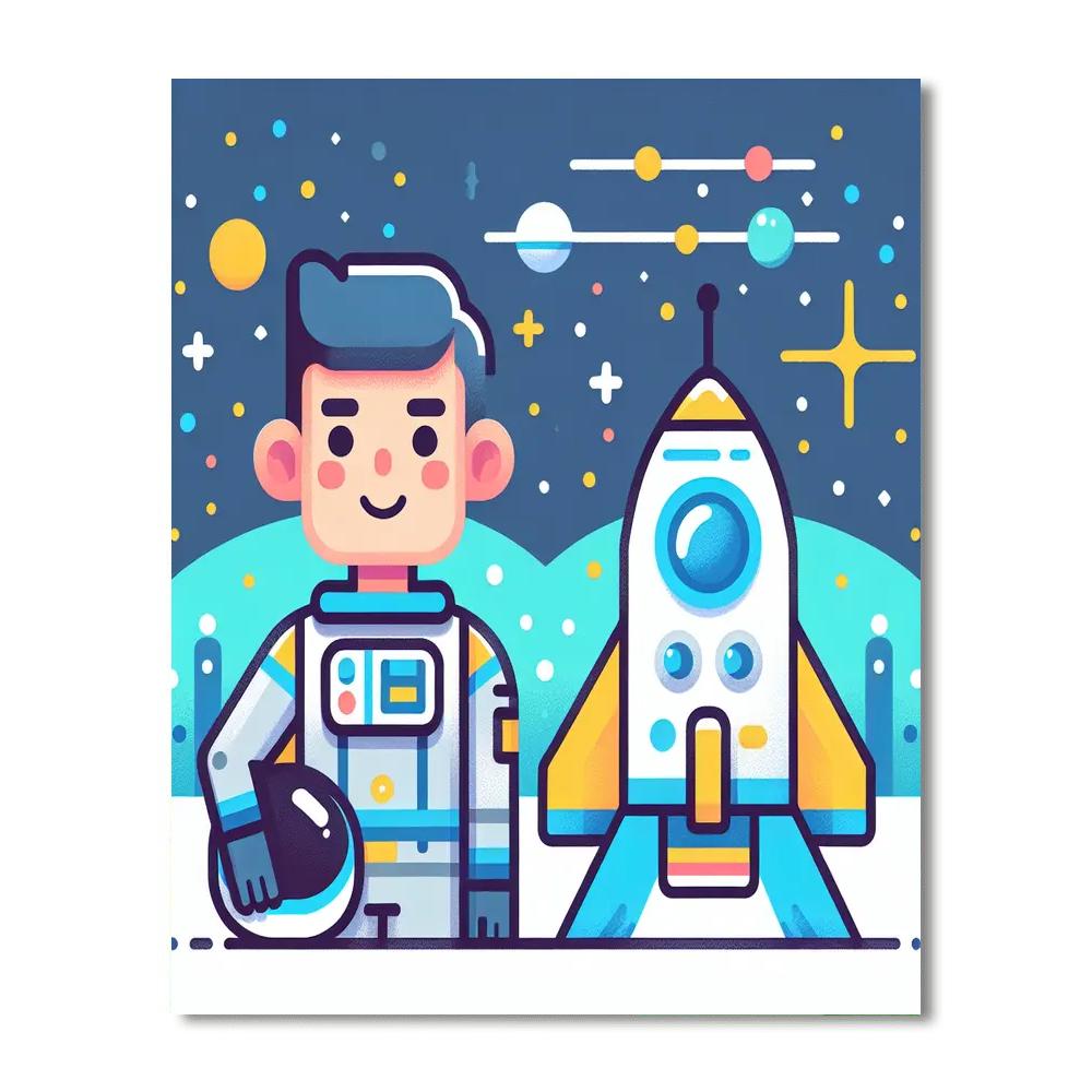 Adventure In Space Galaxy Paint By Numbers Art