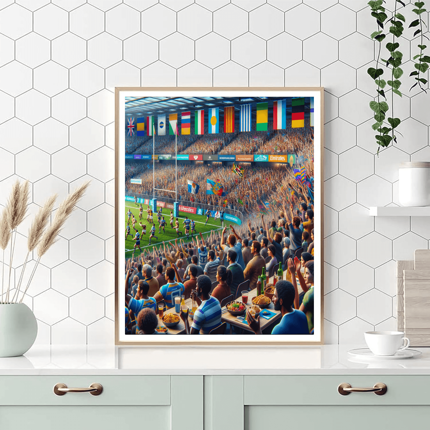 Rugby Sevens - Hong Kong Number Painting