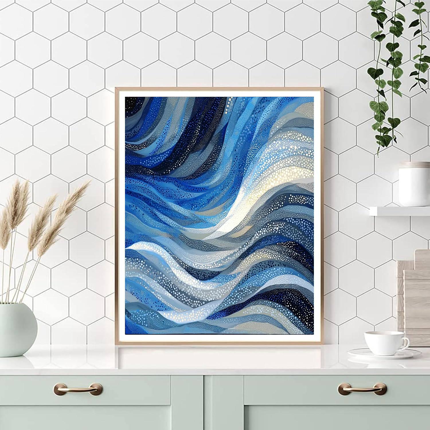 Georges Seurat Inspired Abstract Winds  Paint By Numbers Art