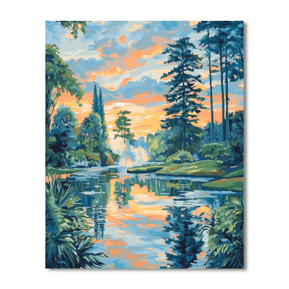 Claude Monet Inspired Whimsical Weather Wonders  Numbered Painting Kits