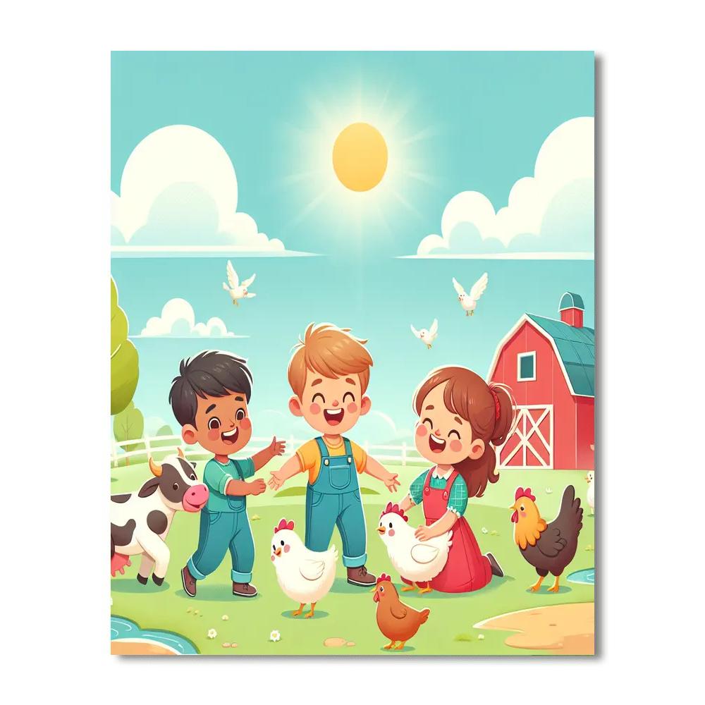 Sunshine On The Farm Paint By Number