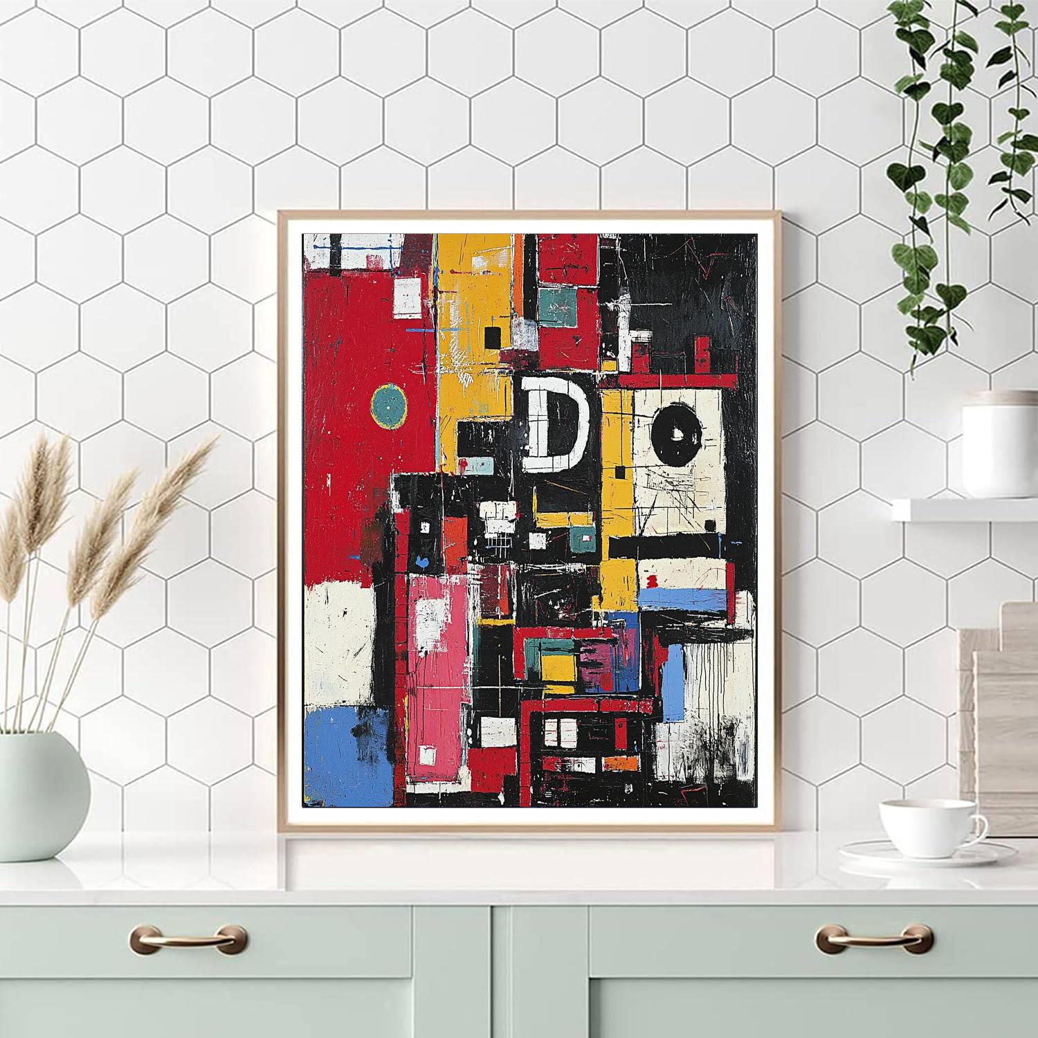 Jean-Michel Basquiat Inspired Mosaic Of Ideas  Paint By Numbers