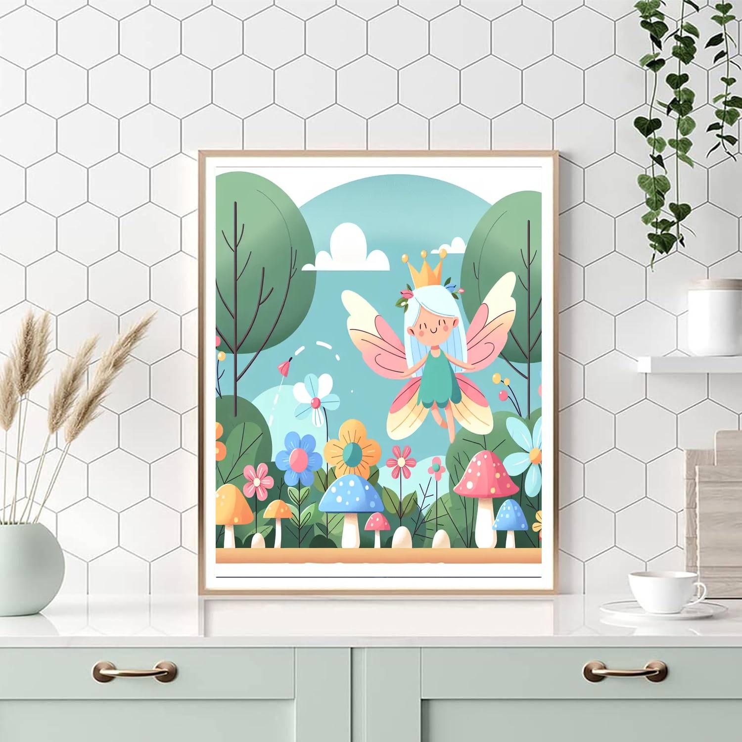 Nature Fairy Habitat DIY Paint By Numbers