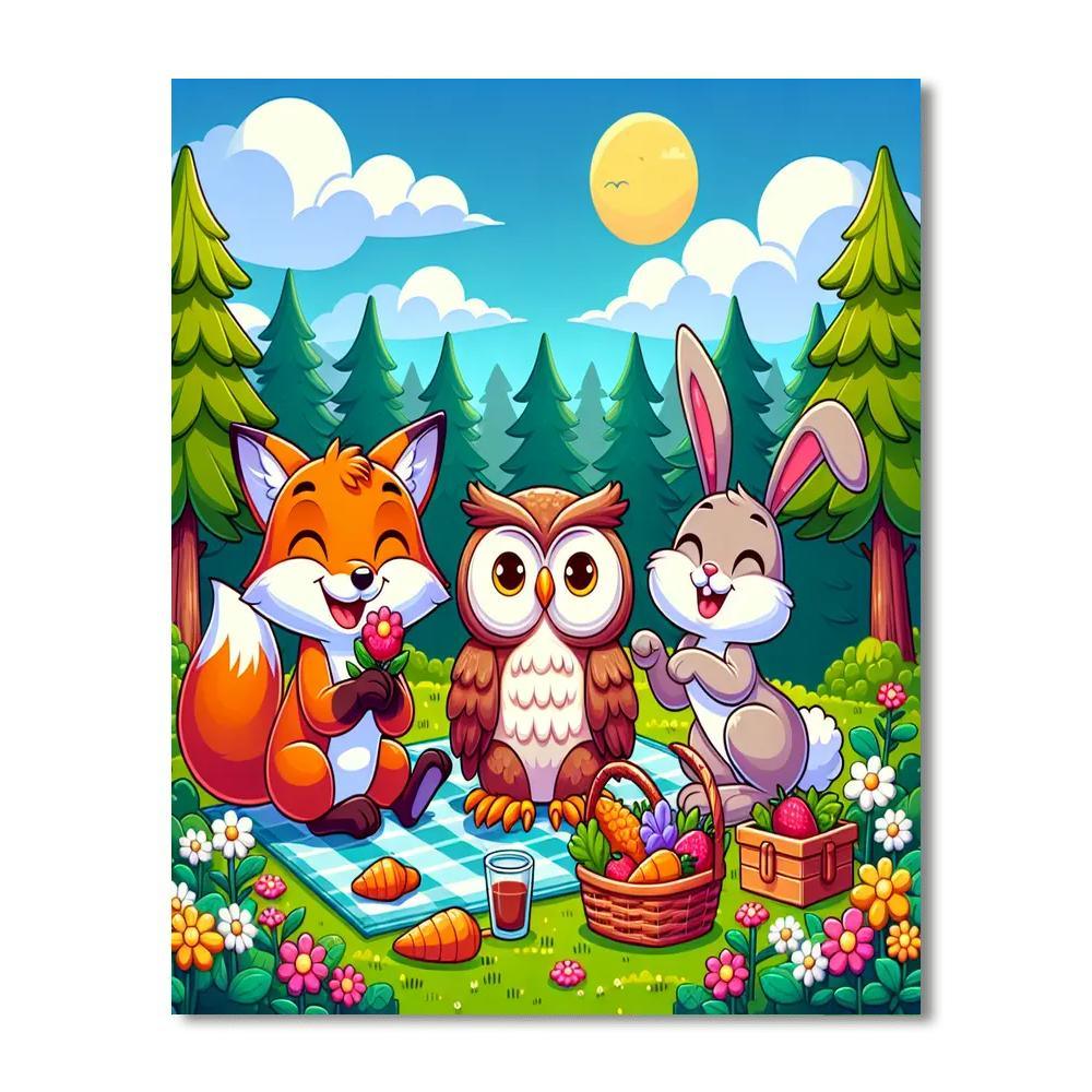 Joyful Woodland Celebrations Numbered Painting Kits