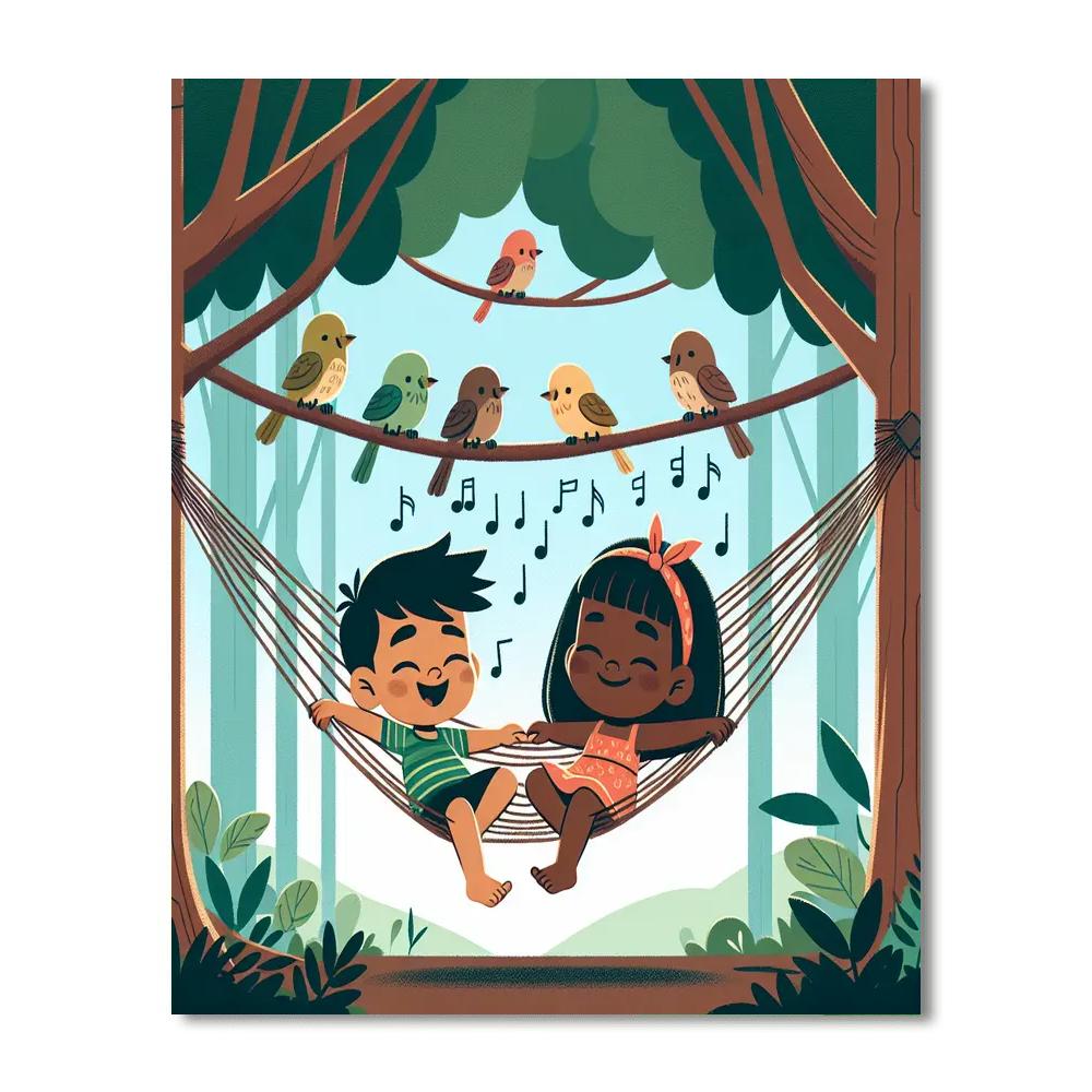 Chirping Canopy Retreat Numbered Painting Kits