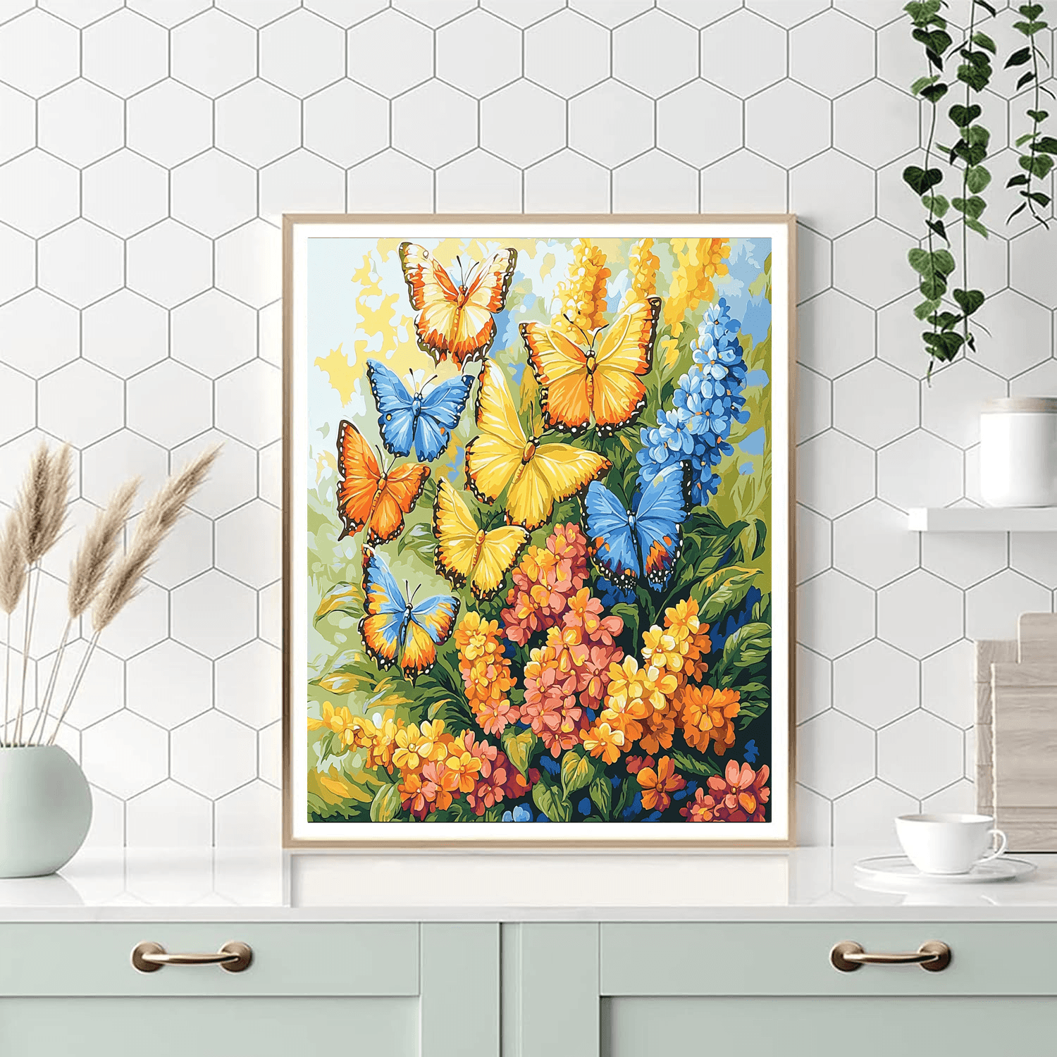 Albrecht Dürer Inspired Ethereal Butterflies  DIY Paint By Numbers