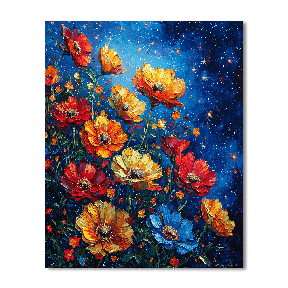 Salvador Dali Inspired Astral Flowers Paint By Numbers Kits