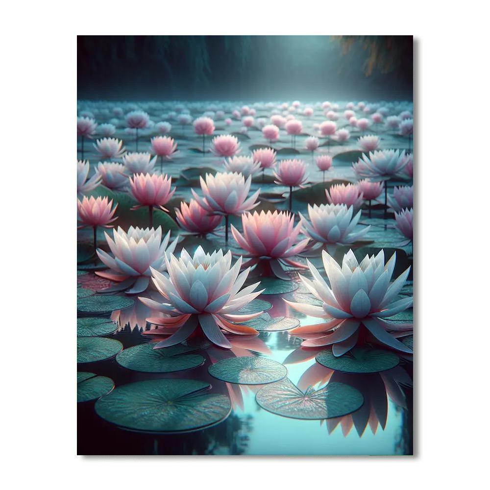 Enchanting Water Lily Pond Paint By Numbers Kits