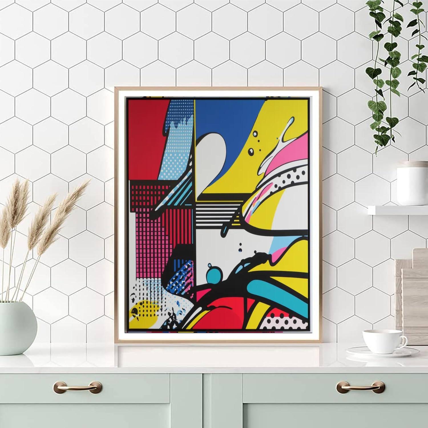 Lichtenstein Inspired Friendship In Color  Painting By Numbers Kit