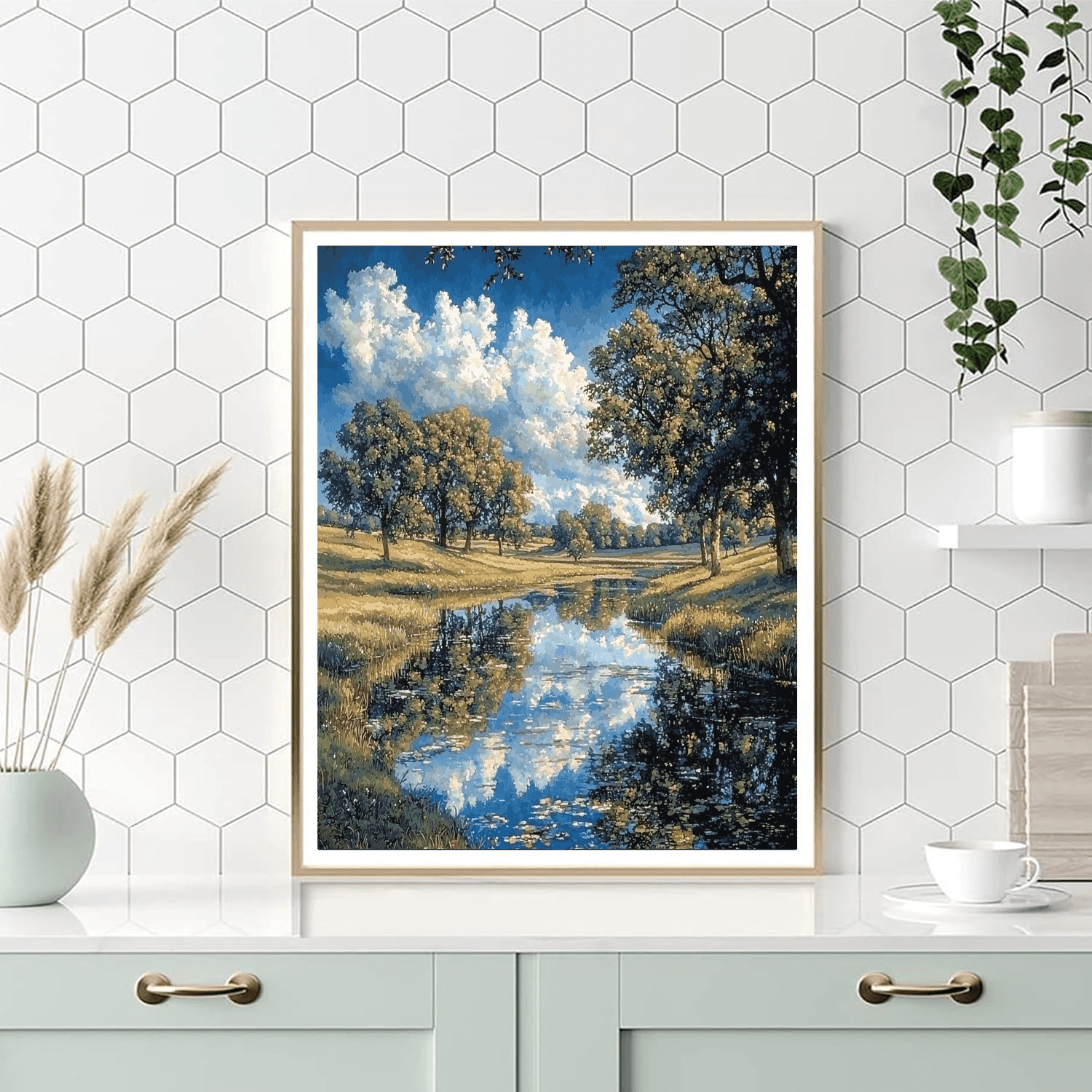 John Constable Inspired Ethereal Reflections  Paint By Numbers