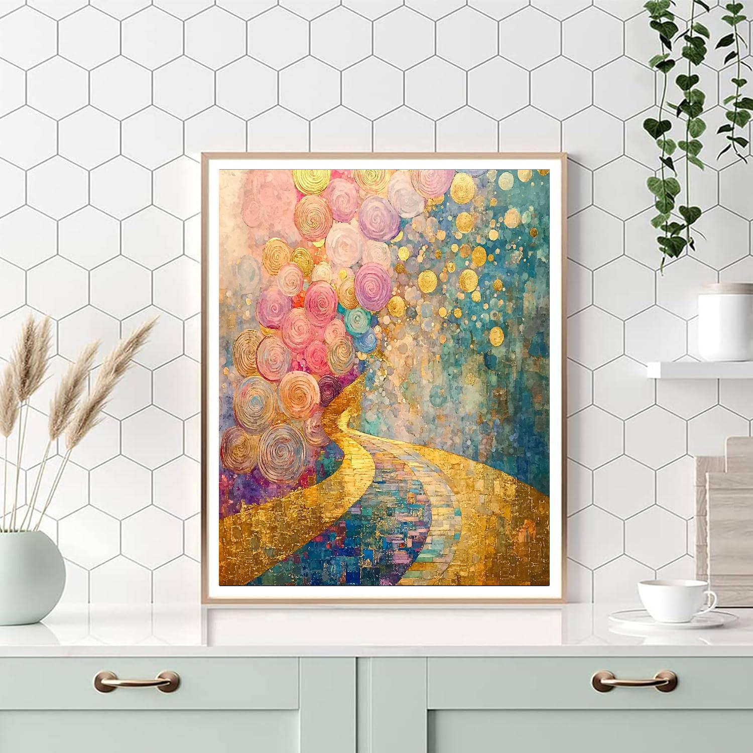 Gustav Klimt Inspired Infinite Whispers Composition  Paint By Numbers Art