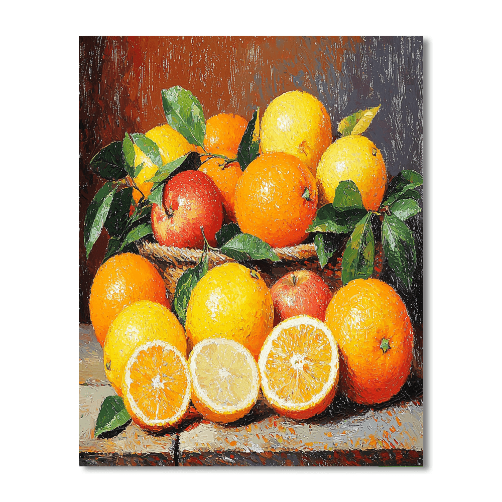 Paul Cézanne Inspired Fruits Of Summer  Painting By Numbers Kit