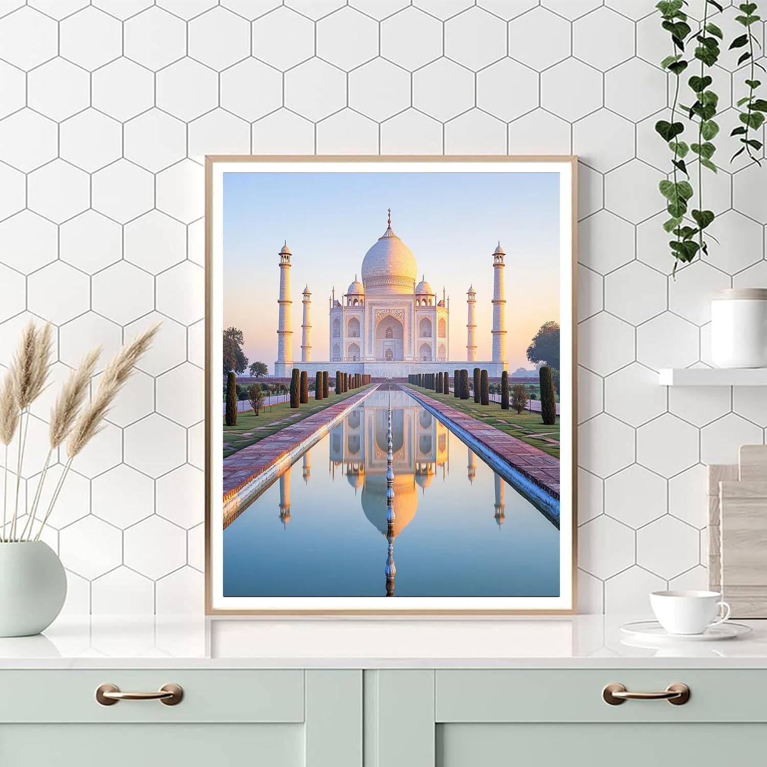 Taj Mahal - Agra Numbered Painting Kits