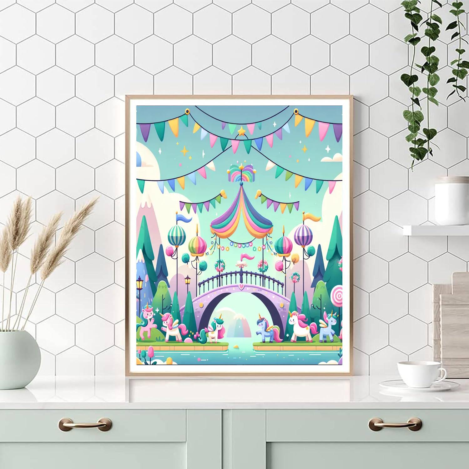 Fairy Tale Bridge Paint By Numbers Art