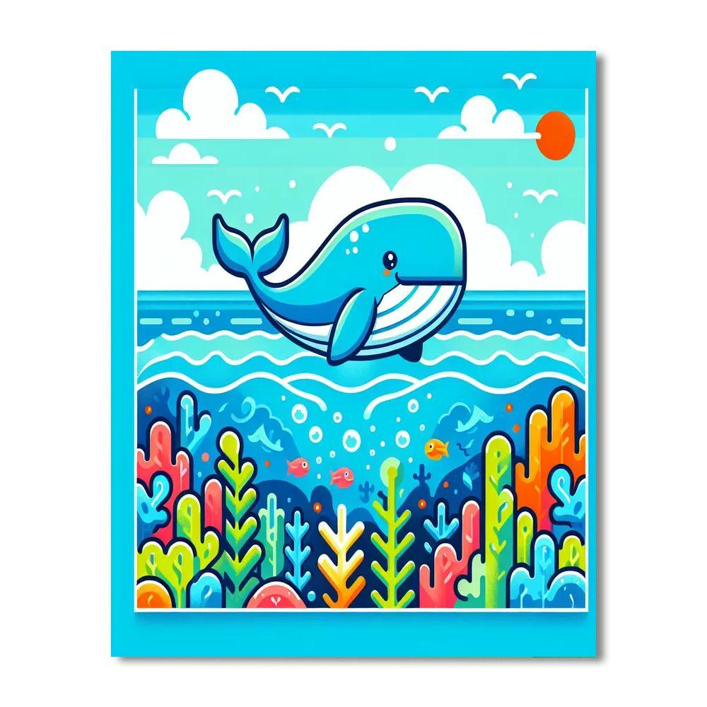 Whale Of A Tale Number Painting