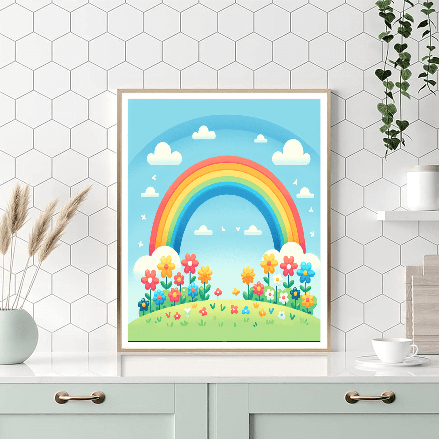 Rainbow Sprinkler Paint By Numbers