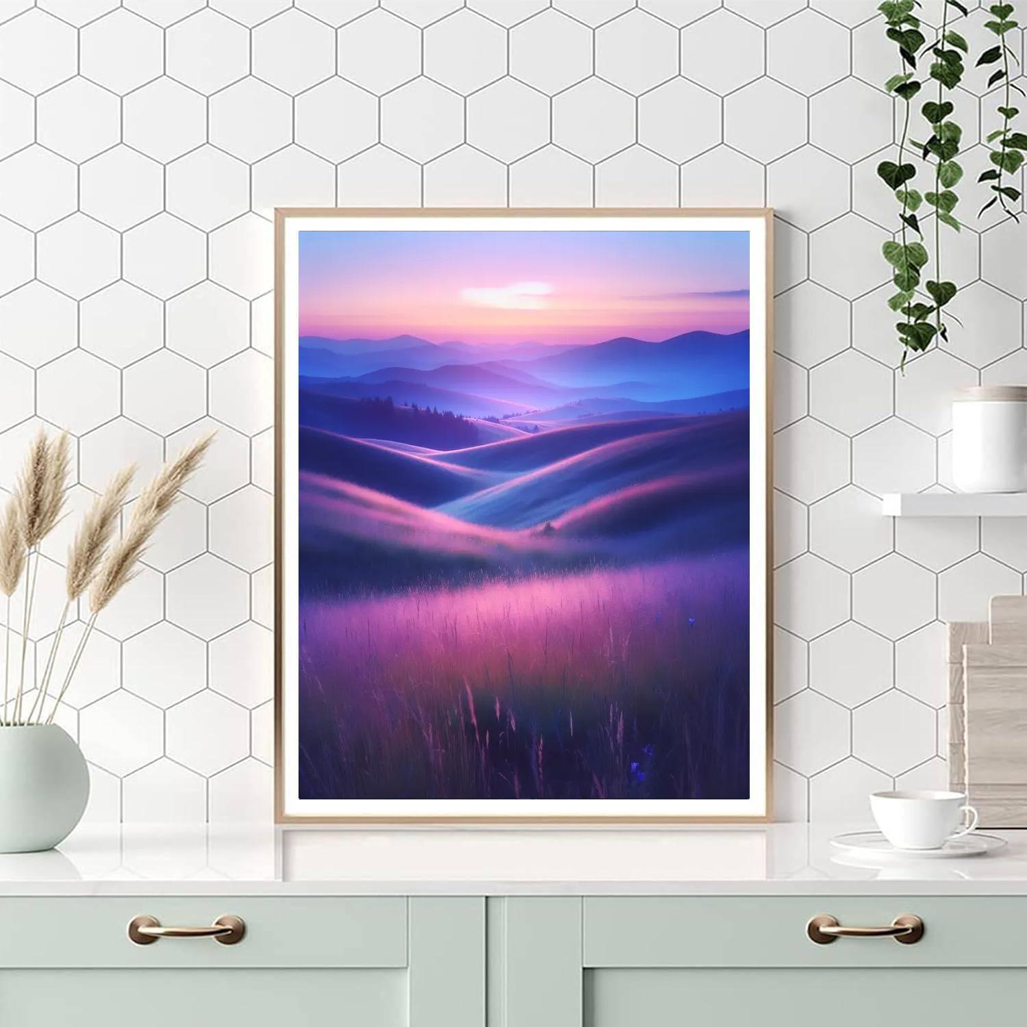 Dreamy Twilight Meadows Painting By Numbers Kit