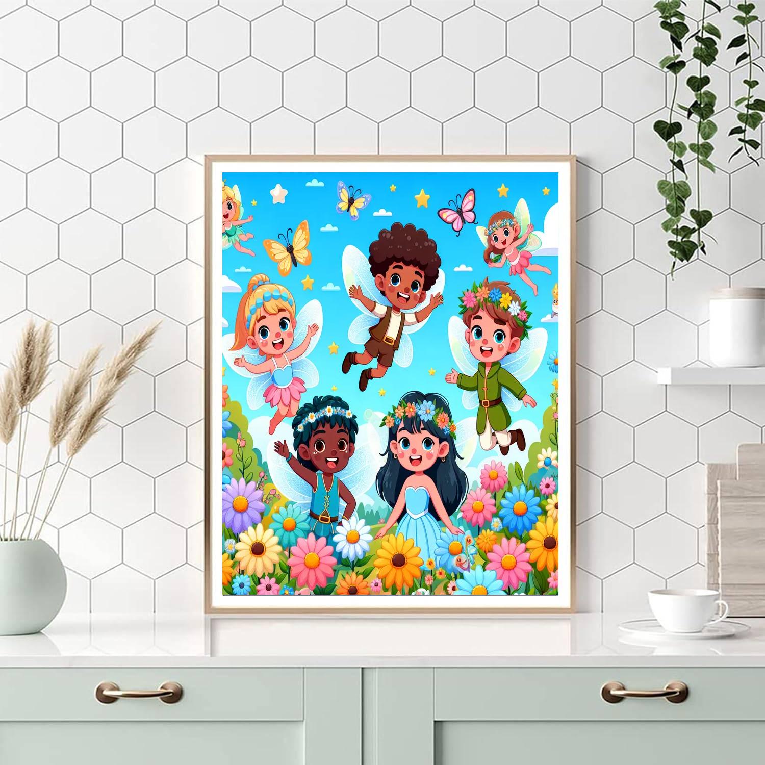 Fairytale Garden Painting Number Kit