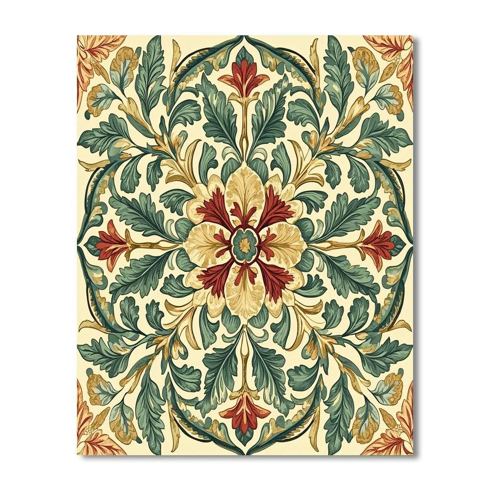 William Morris Inspired Elegant Patterns  Paint By Numbers Kits