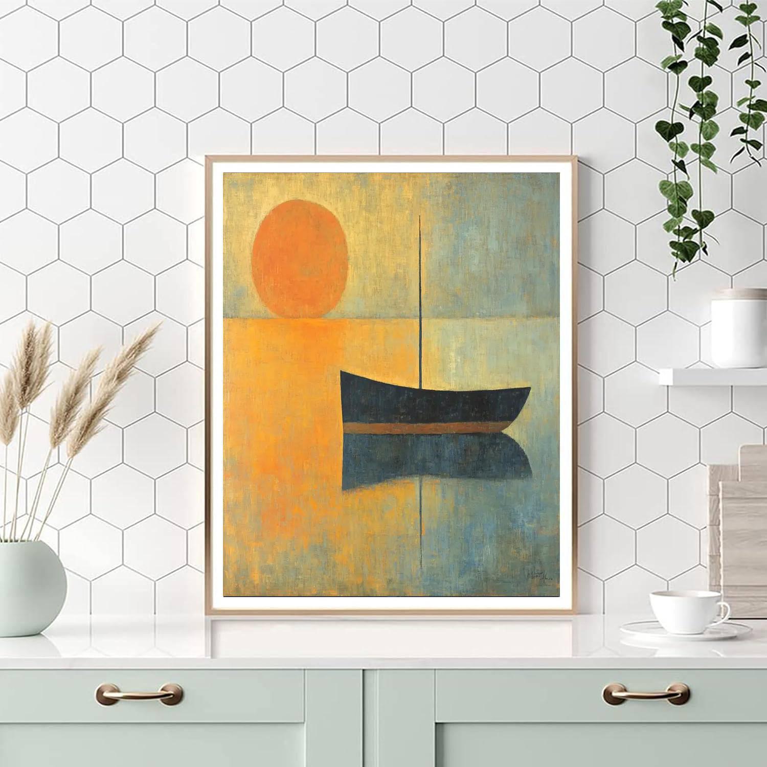 Georges Seurat Inspired Harmony In Abstract Hues  Paint By Numbers Art