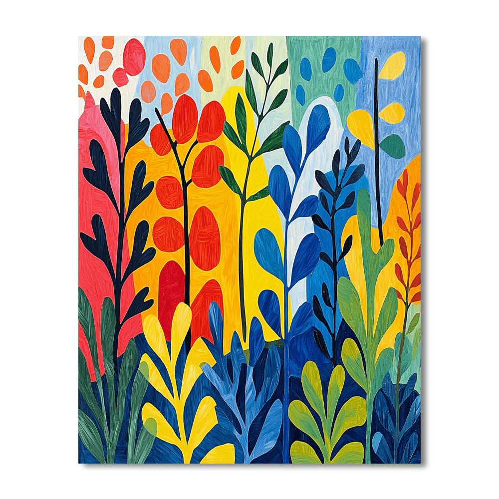 Henri Matisse Inspired Garden Of Patterns  Paint By Numbers Art